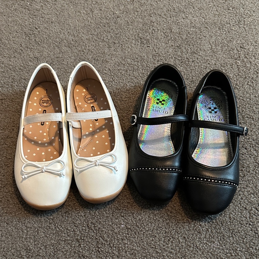 Girls Mary Jane Flats Lot, Size 1